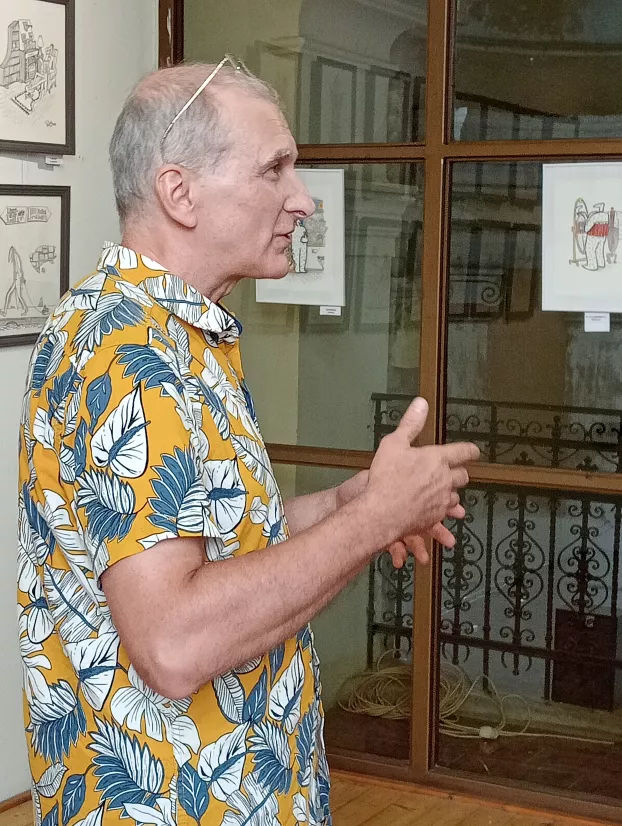 A Lisztomániától a Zongoravetőn és Bigyón át, a Városfirkákig Práczky Istvánnal a Limes Galériában - KÉPEKKEL