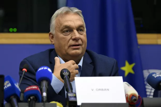 2024-10-08 Orbán Viktor sajtótájékoztató Strasbourg