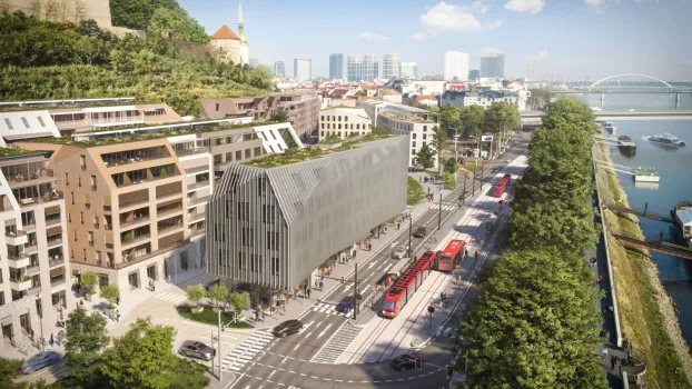 A teljes új vödrici negyed vizuális terve Pozsonyban - 2024