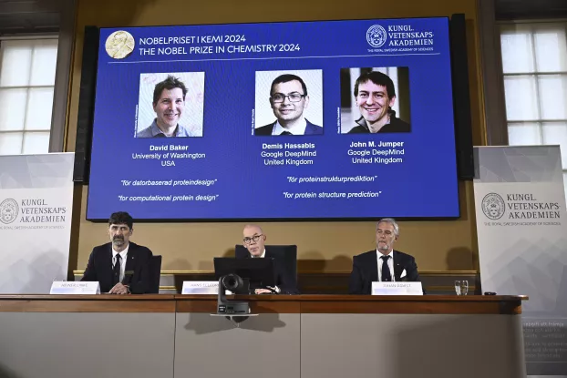 David Baker, Demis Hassabis és Johny Jumper kapta az idei kémiai Nobel-díjat
