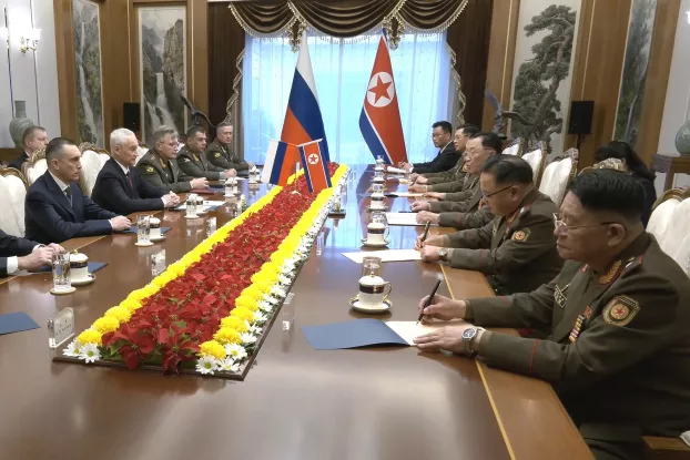 Észak-Korea Oroszország No Kvangcsol Andrej Belouszov