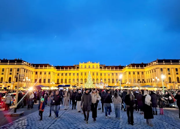Felvidéki csavargó - Adventi fények Schönbrunn miliőjéből