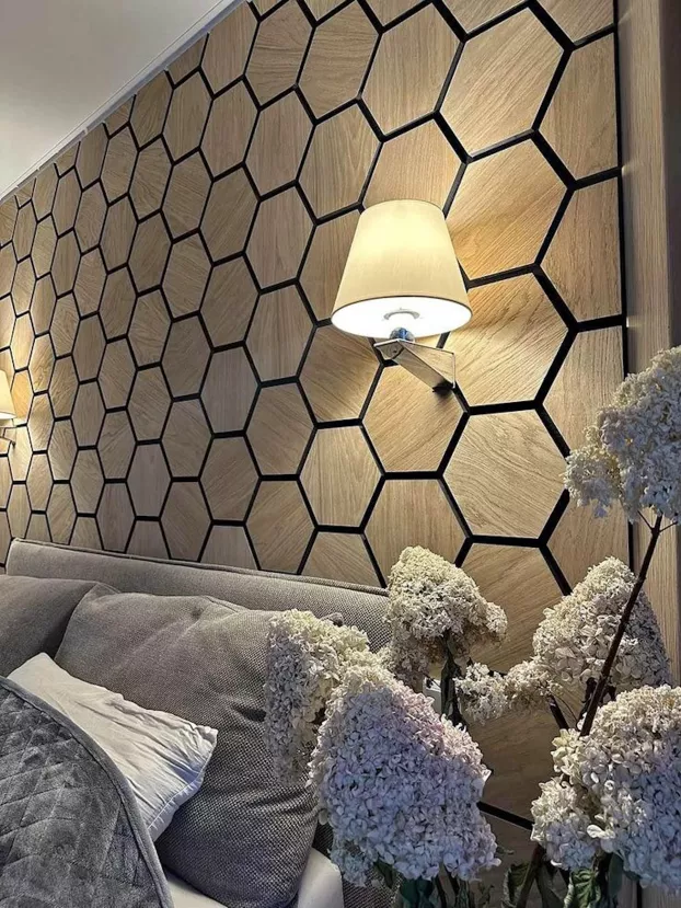 hexagon fali panelek