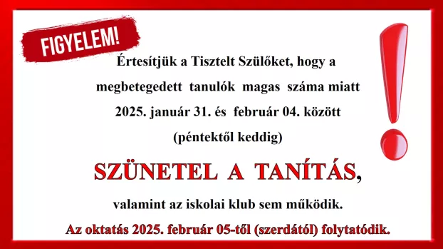 Az egyre több beteg gyerek miatt iskolákat és óvodákat zártak be Komáromban