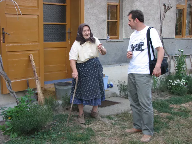 Néprajzi gyűjtés közben Ahában, 2007-be
