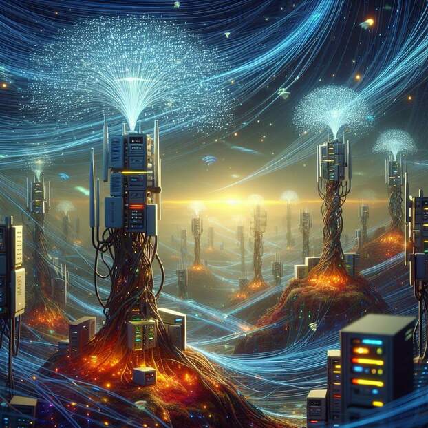 Az internet ábrázolása a mesterséges intelligencia szerint