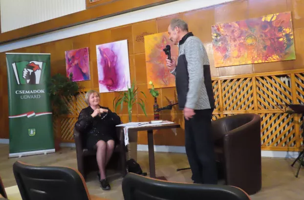 Berényi Gita főszervező és Salgó Tibor a Csemadok elnöke