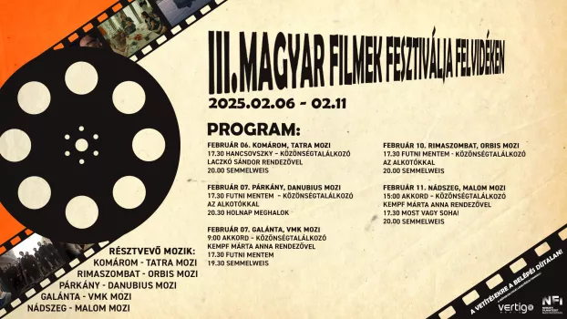 Mától harmadízben Magyar filmek fesztiválja a Felvidéken!