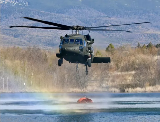 tűzoltás helikopterrel