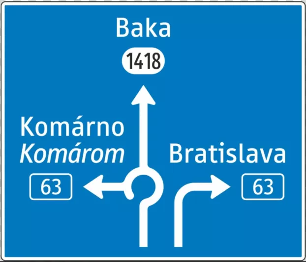 Egyházkarcsa kétnyelvű tábla