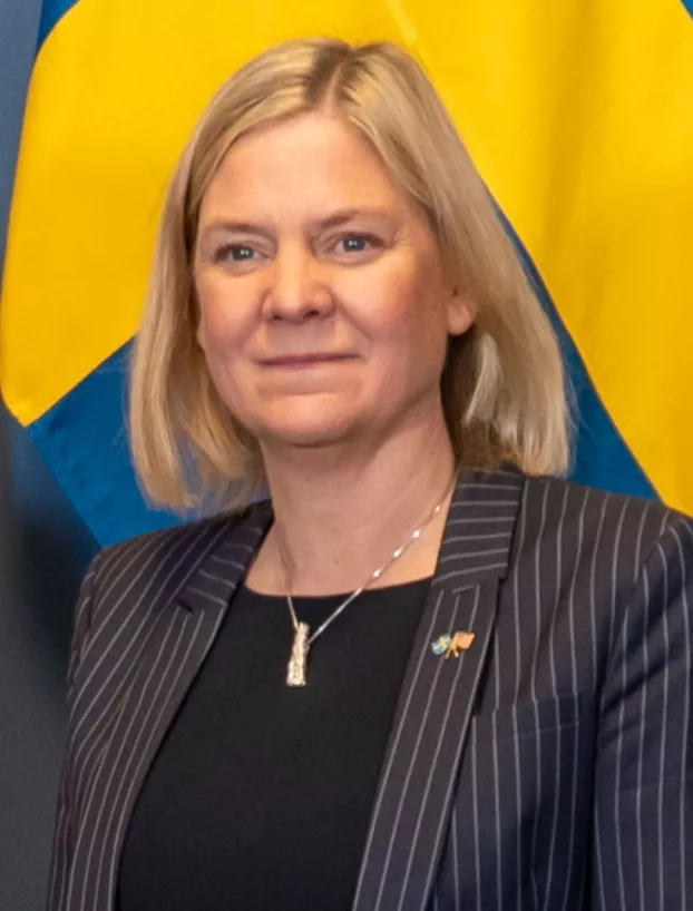 Magdalena Andersson - Svédország korábbi miniszterelnöke - Svédország Szociáldemokrata Munkáspártjának elnöke - wikipedia