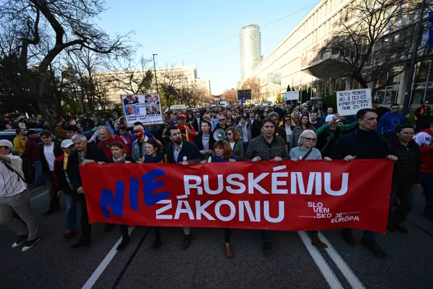 Tüntetés Pozsonyban