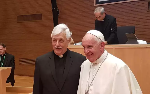 Ferenc pápa és Arturo Sosa
