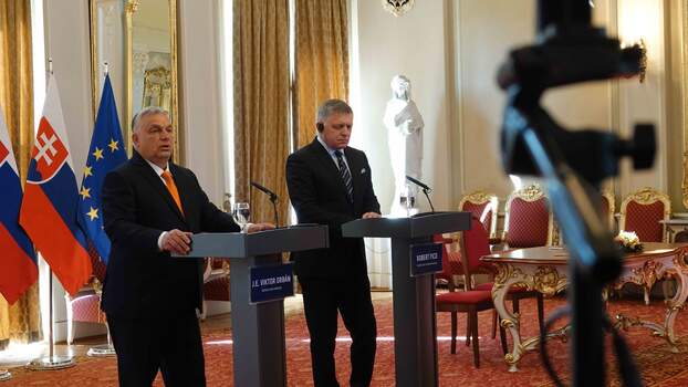 Orbán Viktor és Robert Fico