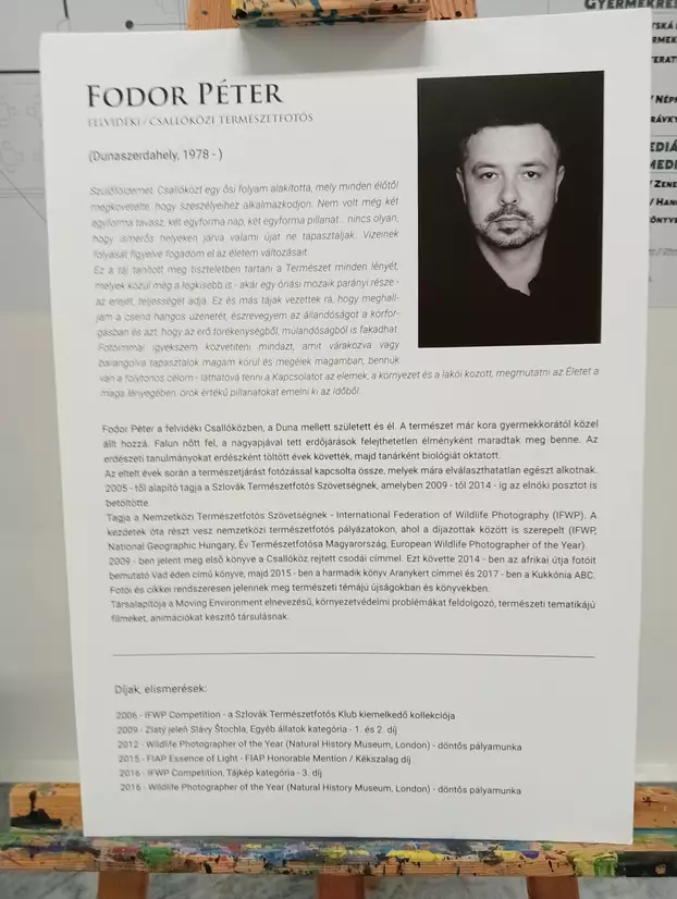 „Megőrizhetőek az élet igazi értékei…” – Fodor Péter természetfotós művei a komáromi „Szinnyeiben” - KÉPEKKEL