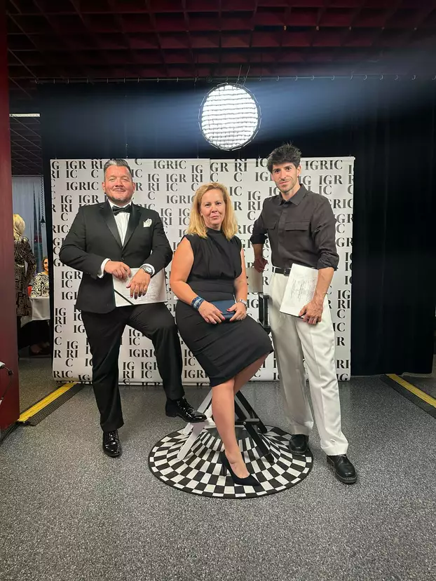 Forgács Attila producer, Michaela Jelenkova line producer és Matusek Attila színész 