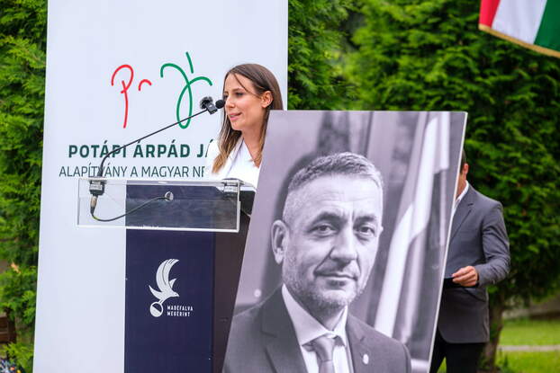 Potápi Árpád János emléktáblaavatás Csíksomlyó
