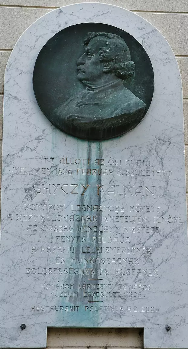 Ghyczy Kálmán emléktáblája - Komárom