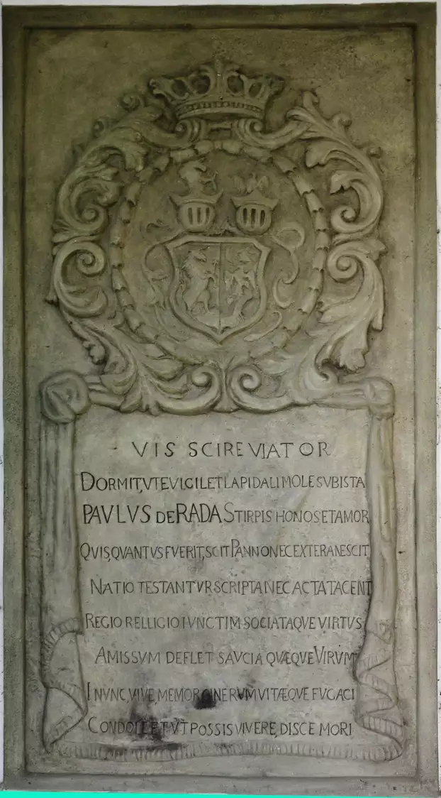 ráday pál, síremlék