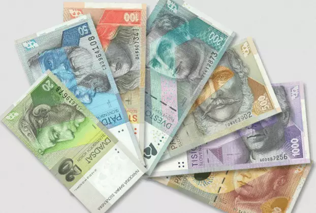 szlovák korona bankjegyek 