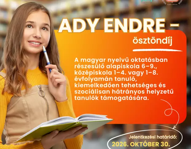Ady Endre ösztöndíj - 2026 - SZMPSZ
