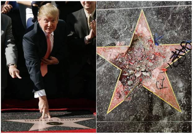 Donald Trump - csillag - Hollywood - Hírességek sétánya