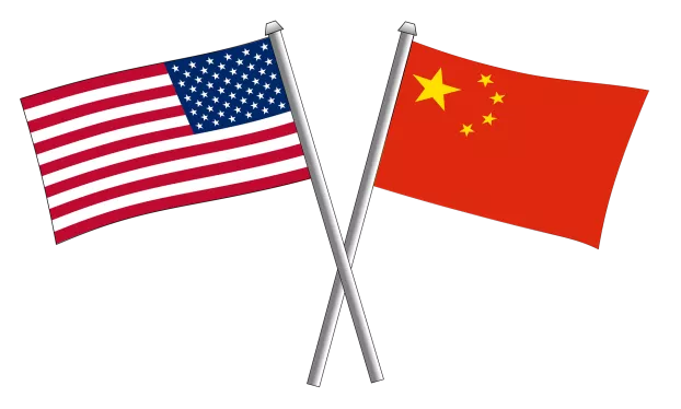 Amerika - Kína kapcsolatok zászlók
