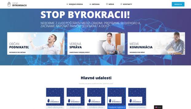 www.stopbyrokracii.sk bürokráciaellenes honlap