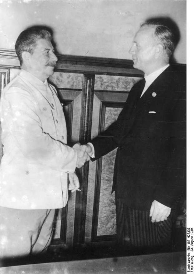 Sztálin és Ribbentrop