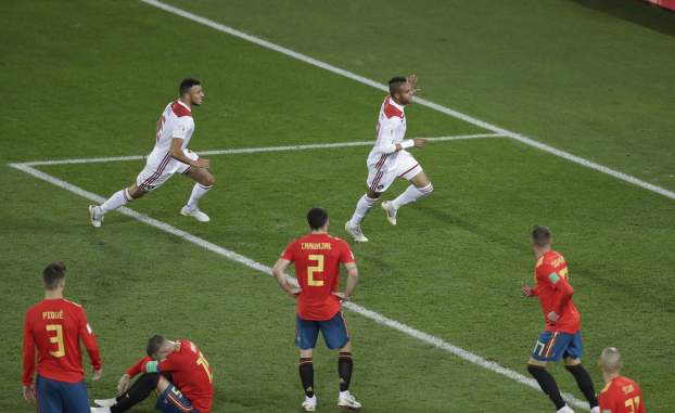 Spanyolország-Marokkó, foci vb