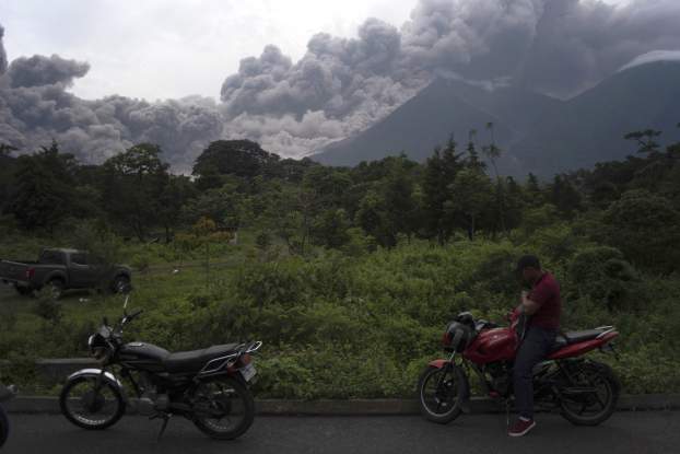 Fuego vulkán, Guatemala