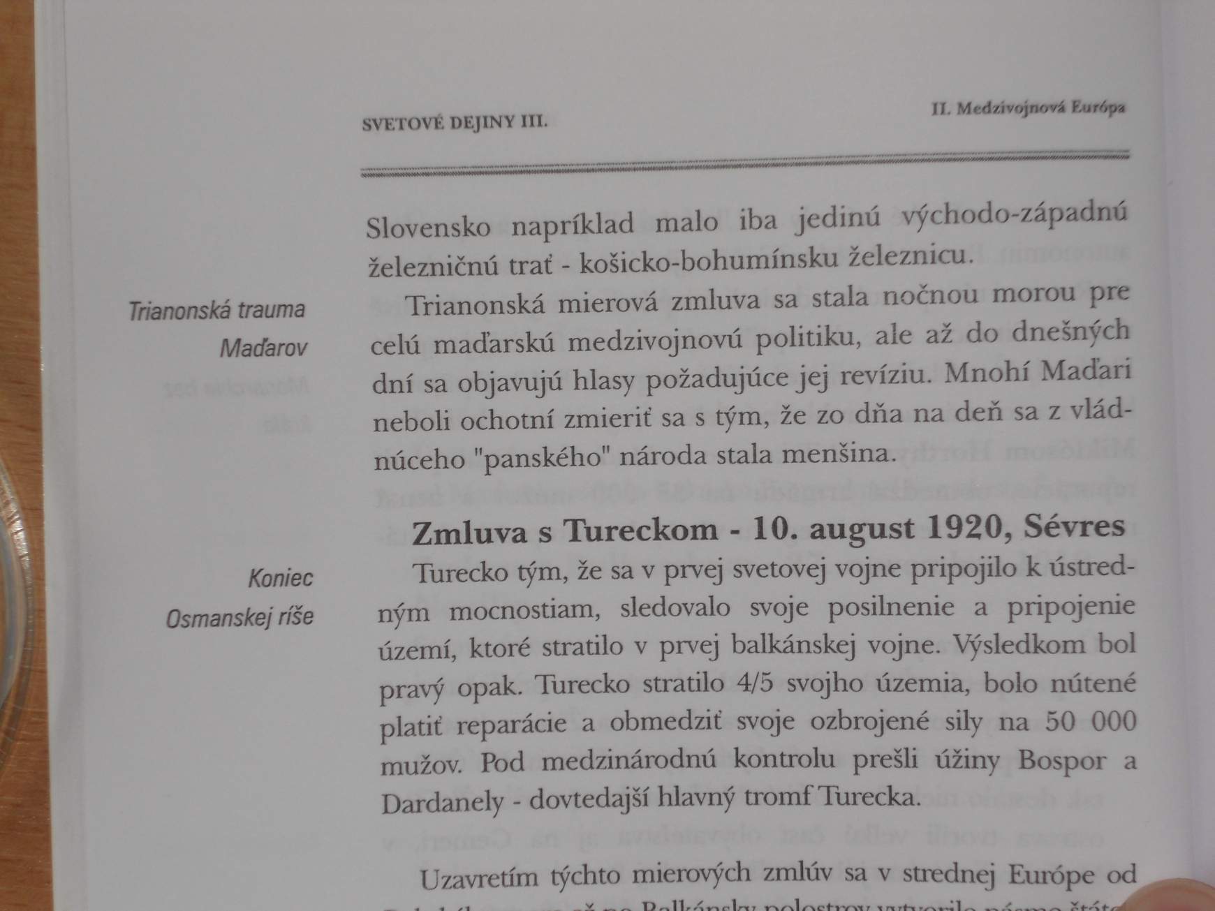 Szemelvény egy szlovákiai történelemtankönyvből. Vajda Barnabás gyűjtése