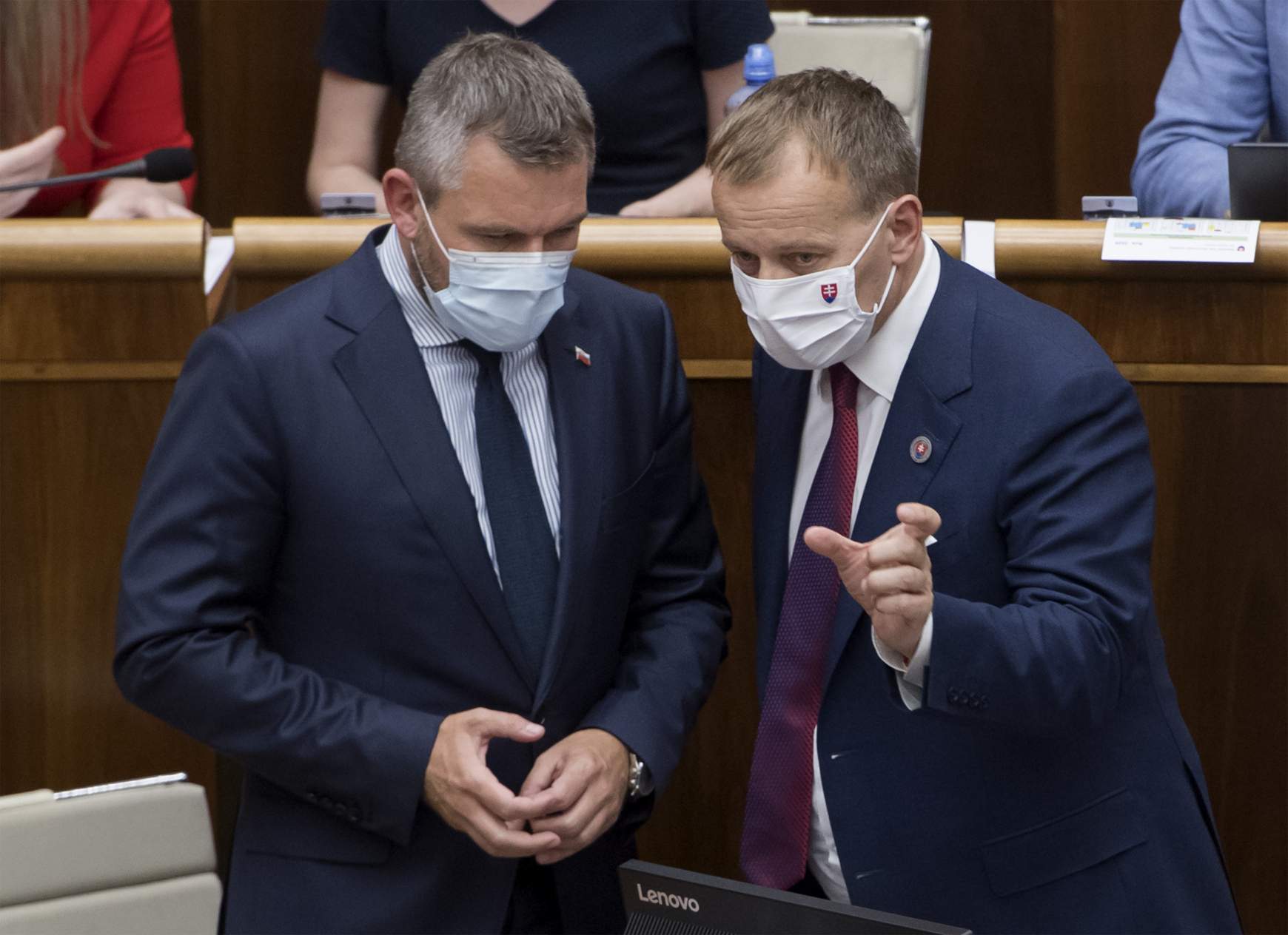 Peter Pellegrini és Boris Kollár