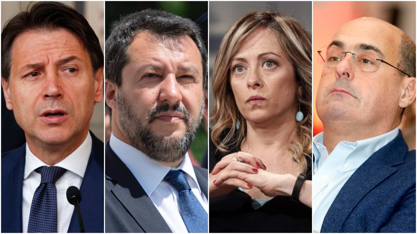 Conte-Salvini-Meloni-Zingaretti