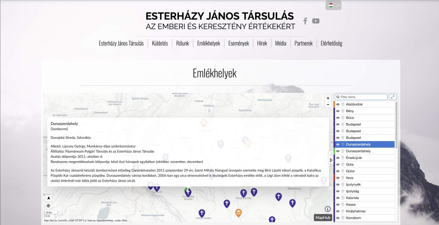 Esterházy János Társulás honlapja