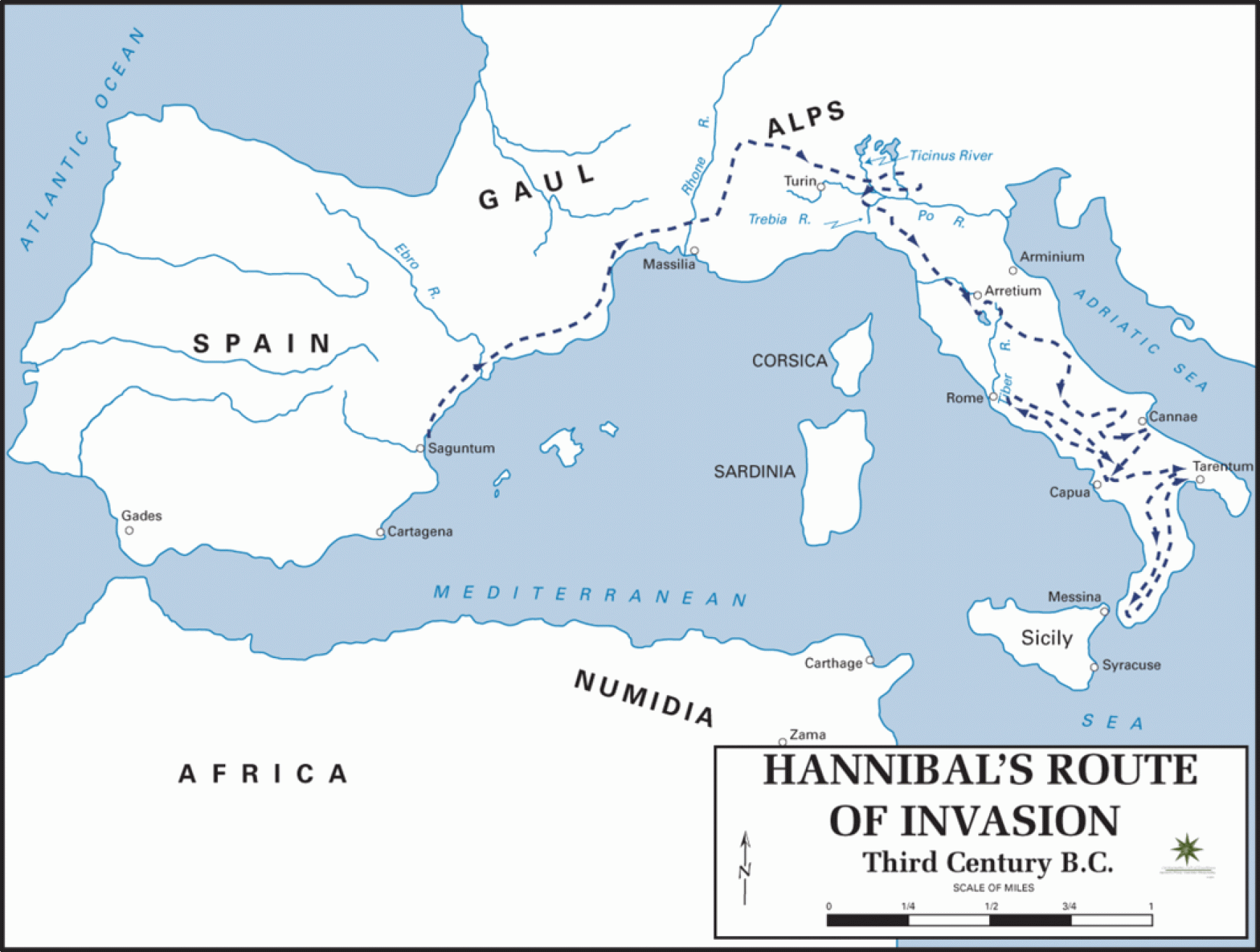 térkép hannibal 