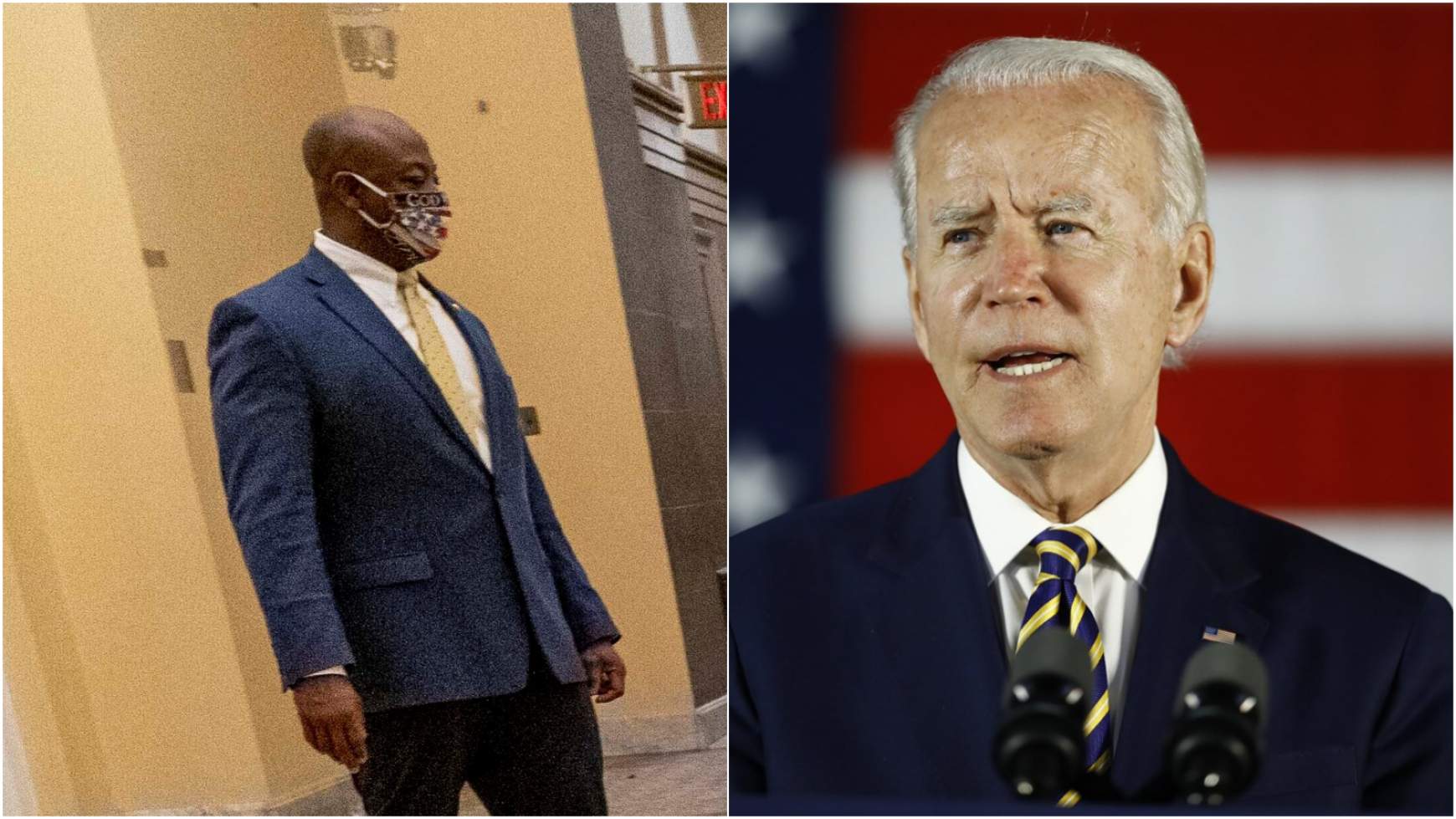 Tim Scott kontra Joe Biden