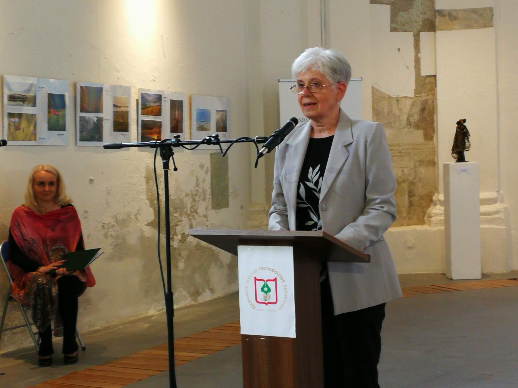 Vörös Mária, az SZMPSZ országos alelnöke értékelte a beküldött műveket.