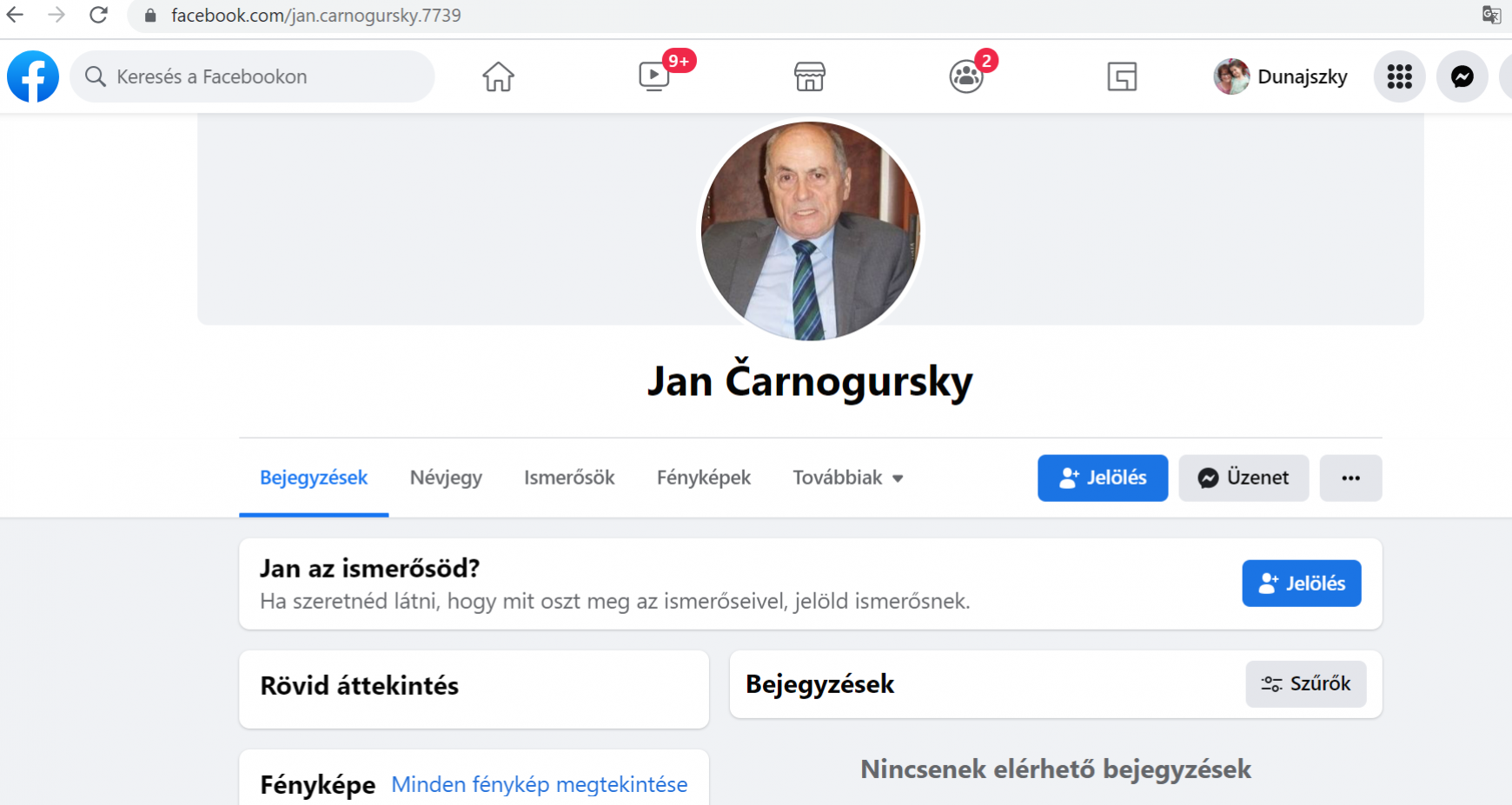 Facebook Carnogursky