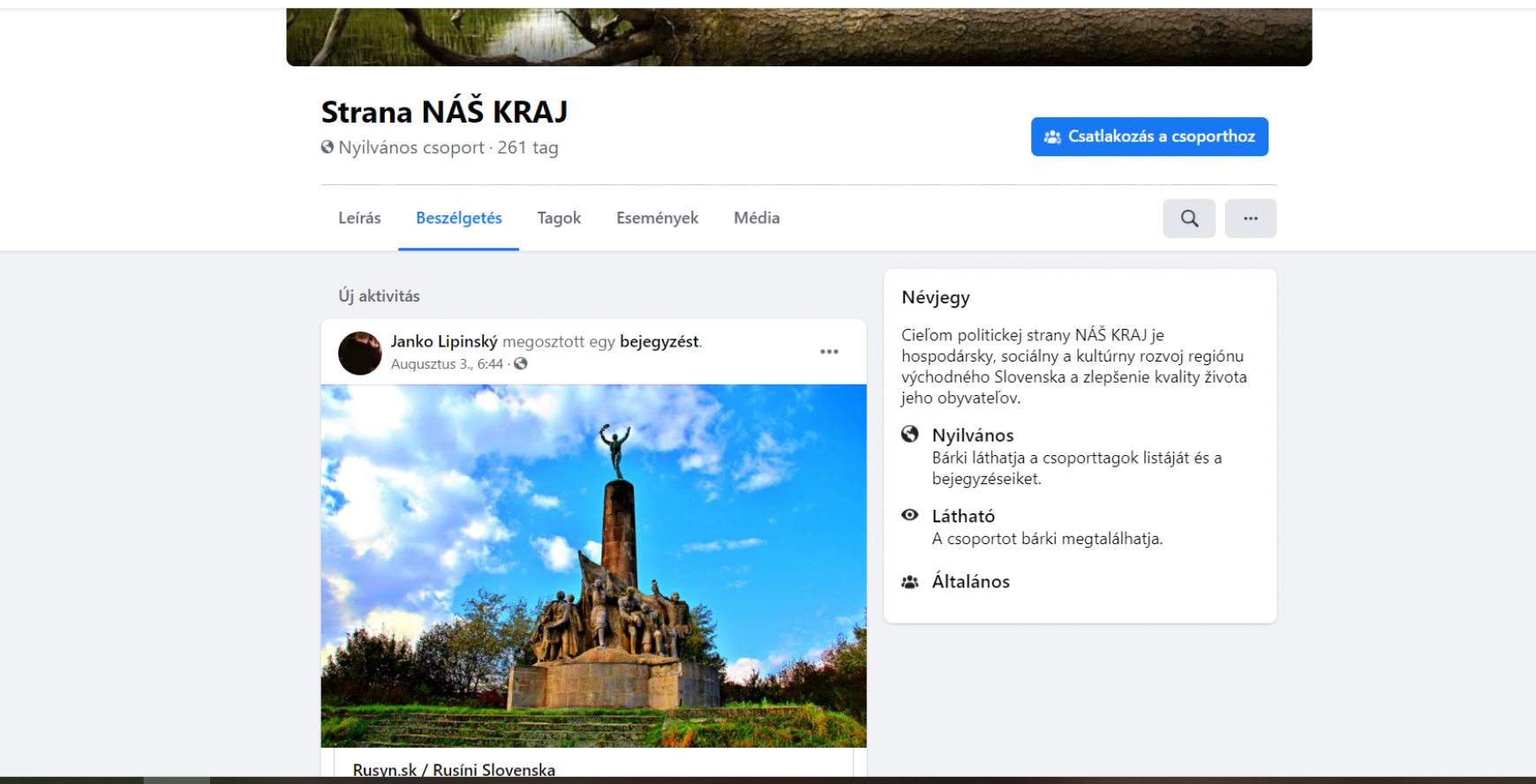 Strana NÁS KRAJ