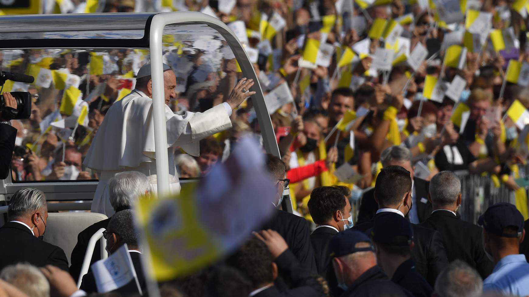 2021-09-14 Ferenc pápa, pápalátogatás, Eperjes