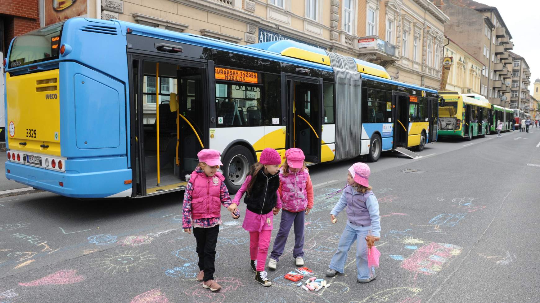 Kassa, autóbusz, busz, tömegközlekedés, Európai Mobilitási Hét