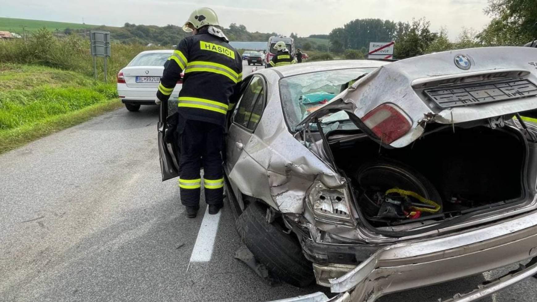 közlekedési baleset tűzoltók Jánosinál