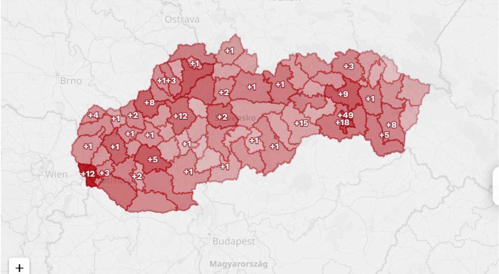 fertőzöttek koronavírus