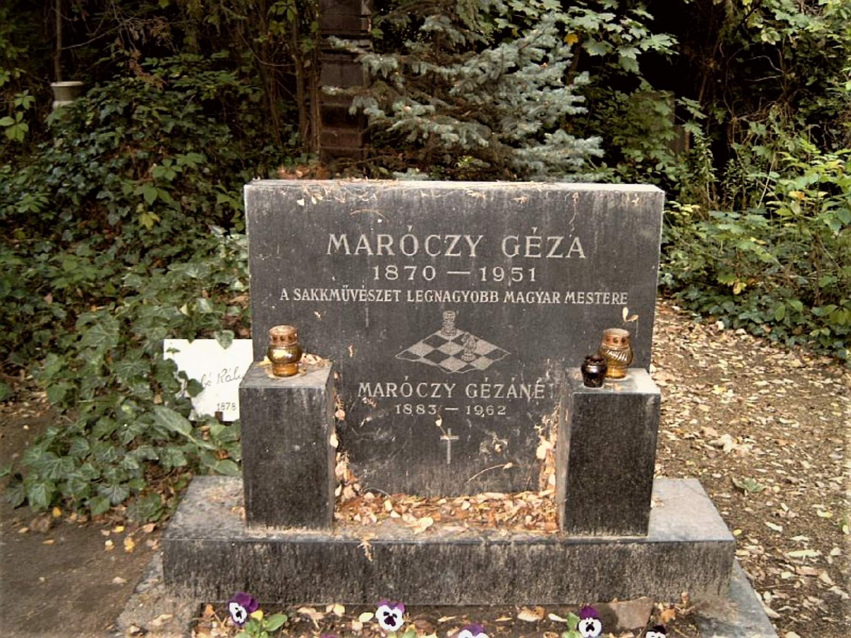 Maróczy és felesége