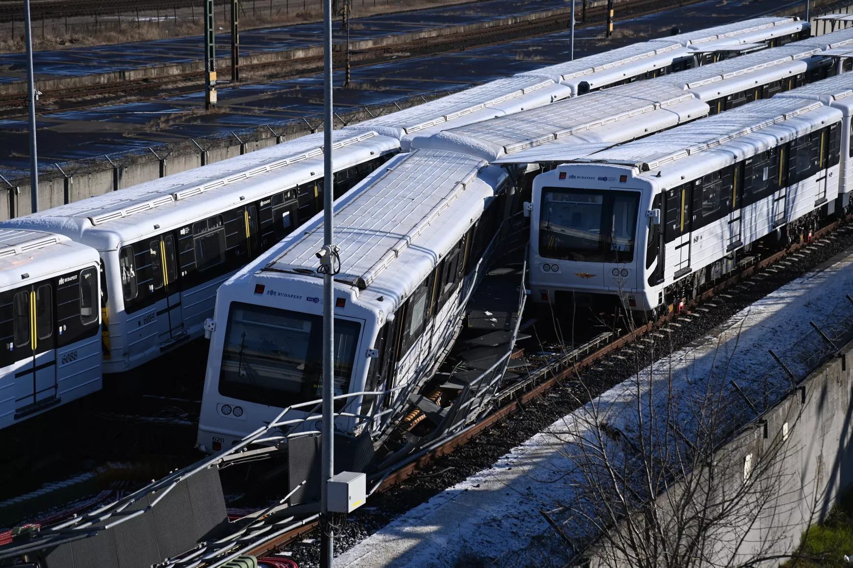 metró ütközés Budapest