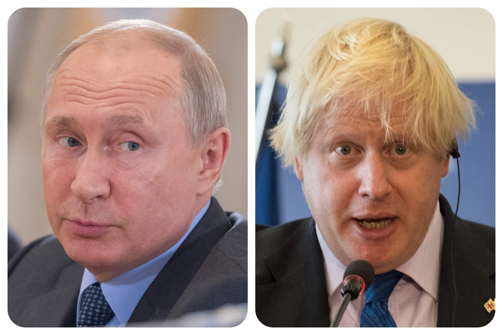 Vlagyimir Putyin Boris Johnson