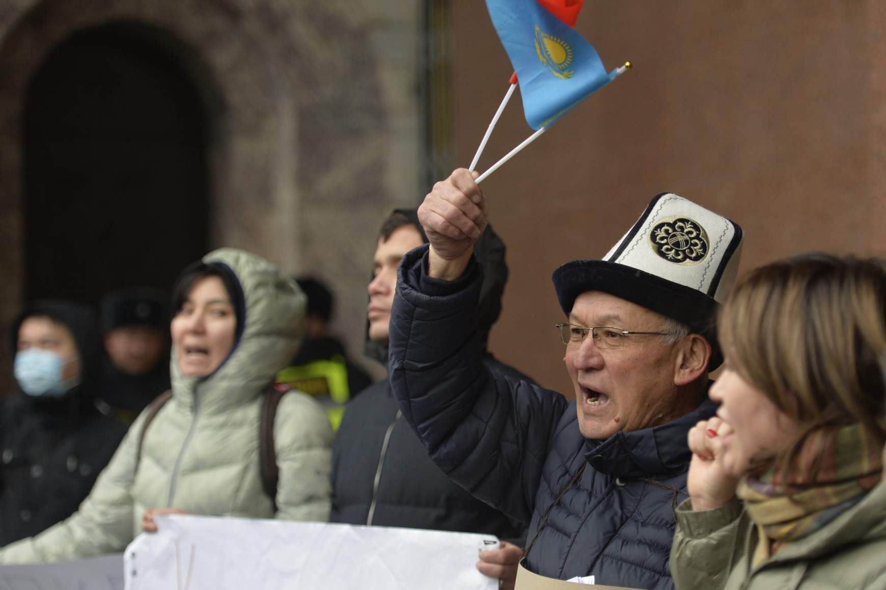 Kazahsztán - tüntetés