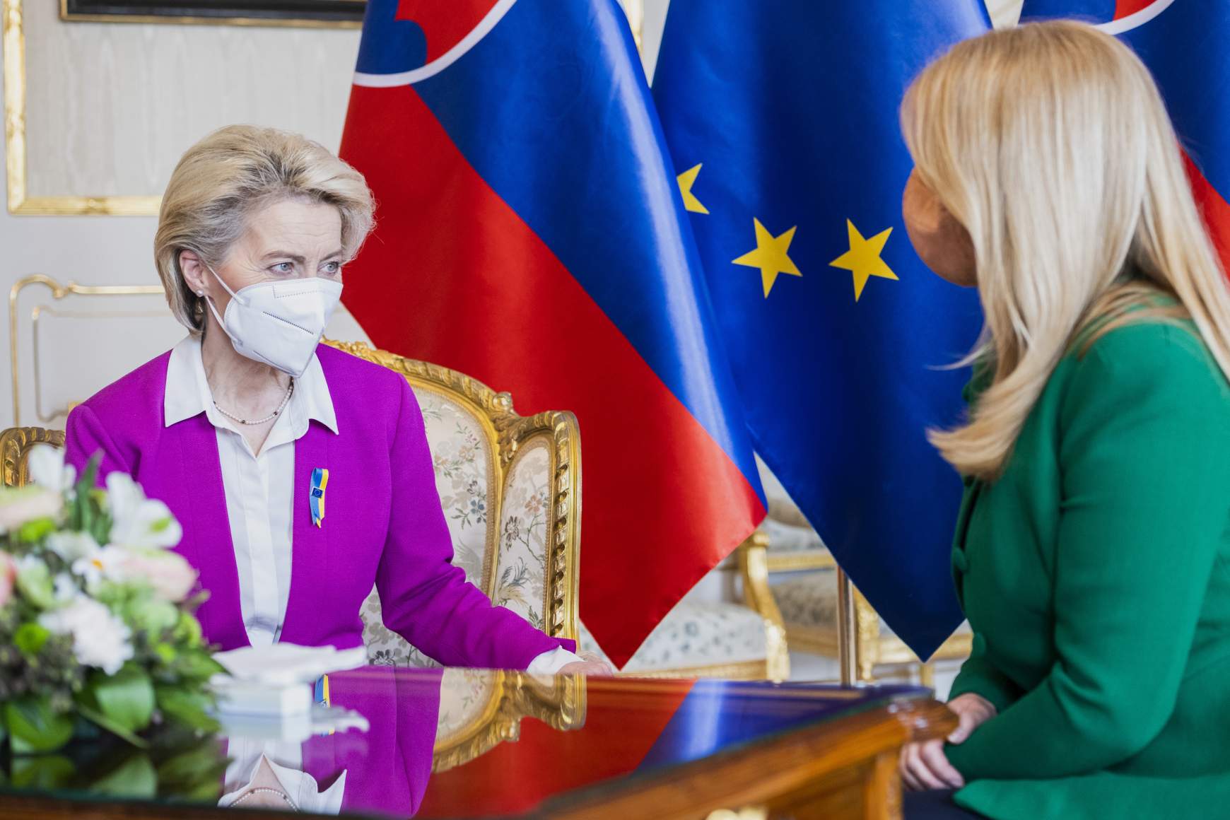 Ursula von der Leyen és Zuzana Čaputová