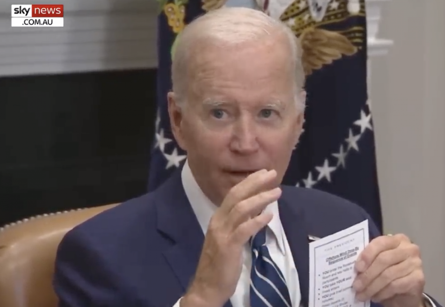joe biden cheat sheat